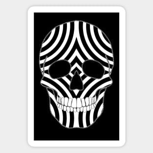 Two Tone Skull Magnet